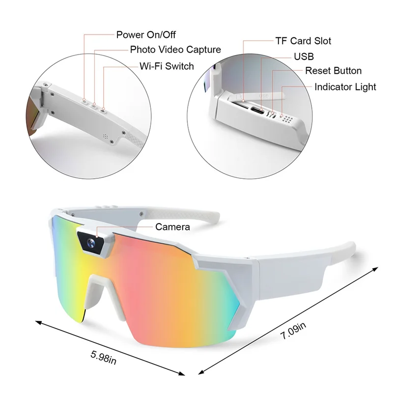 ABHT-HD Video Recording Sunglasses Smart Action